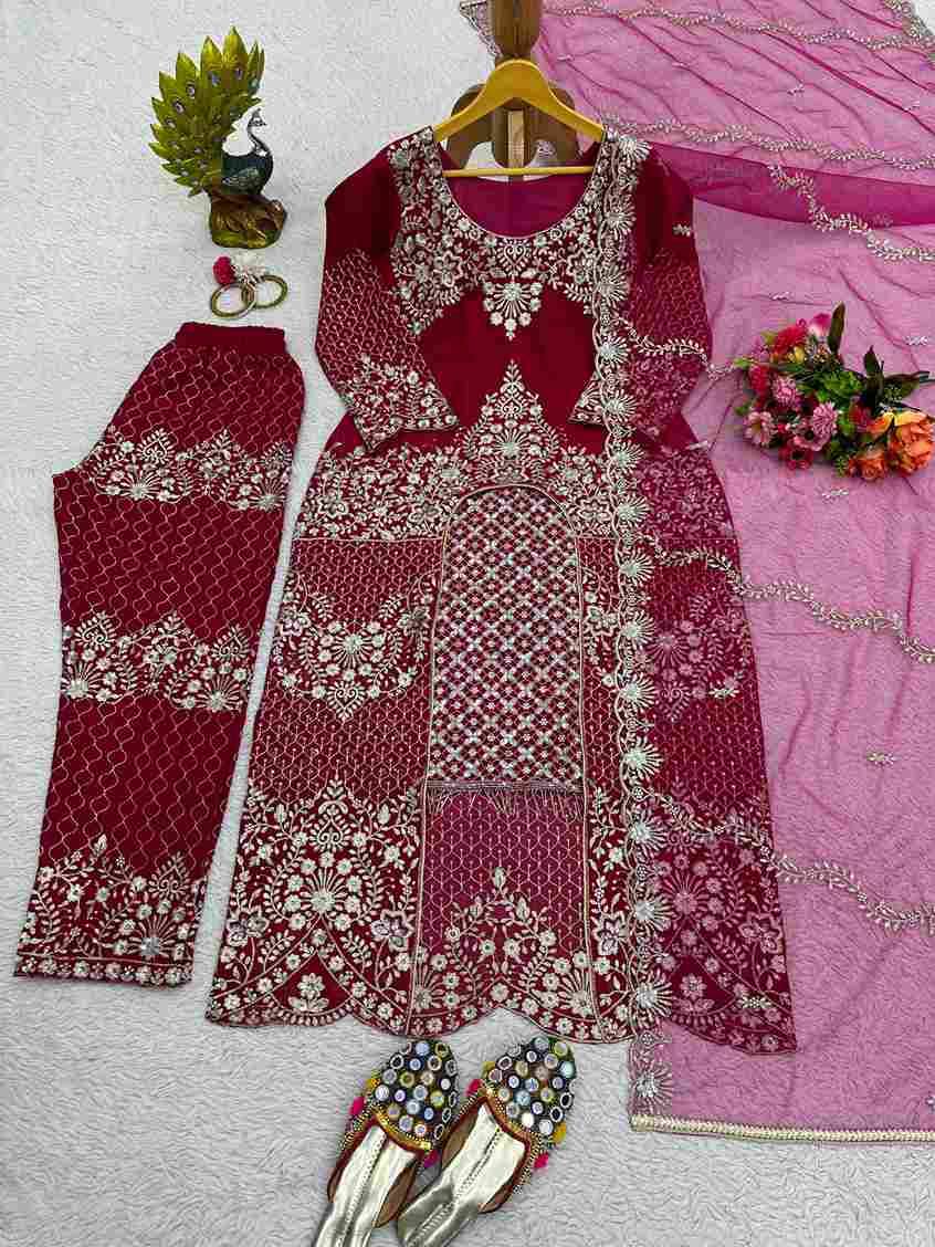 K-1460 By Fashid Wholesale Beautiful Stylish Fancy Colorful Casual Wear & Ethnic Wear Faux Georgette Dresses At Wholesale Price