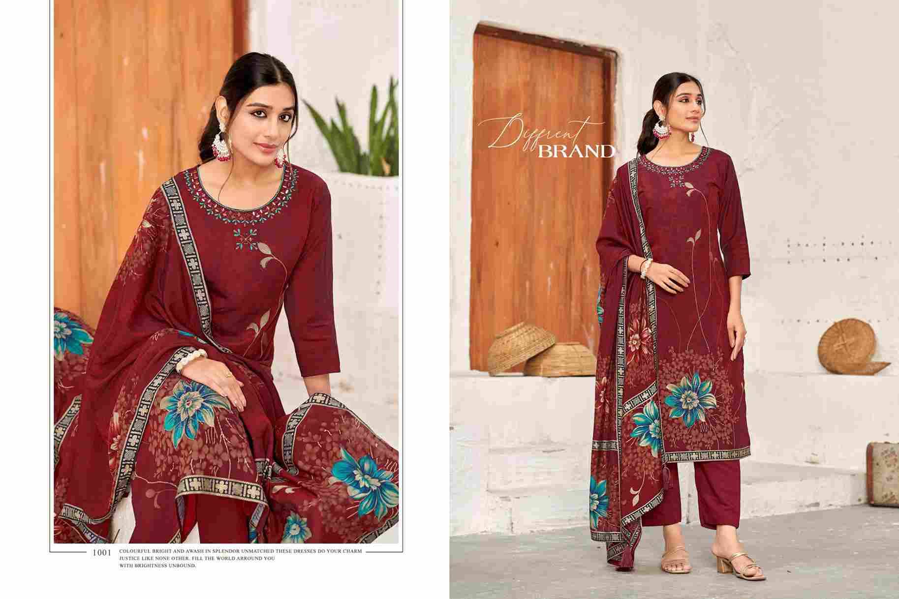 Zisa By Isavasyam 1001 To 1004 Series Beautiful Suits Colorful Stylish Fancy Casual Wear & Ethnic Wear Roman Silk Embroidery Dresses At Wholesale Price