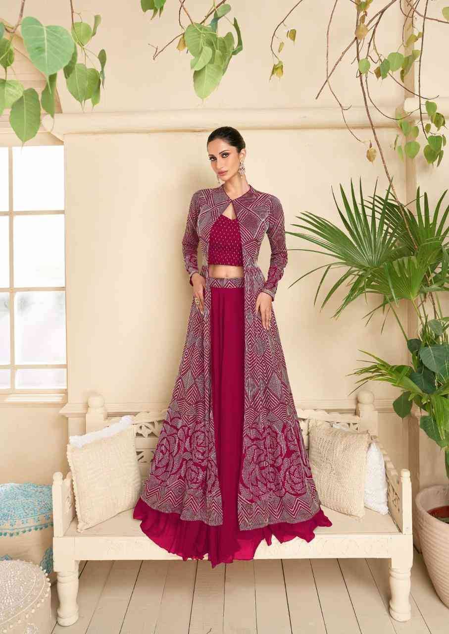 Vasansi Gold New Colours By Sayuri 5288-E To 5288-H Series Festive Wear Collection Beautiful Stylish Colorful Fancy Party Wear & Occasional Wear Georgette Lehengas At Wholesale Price