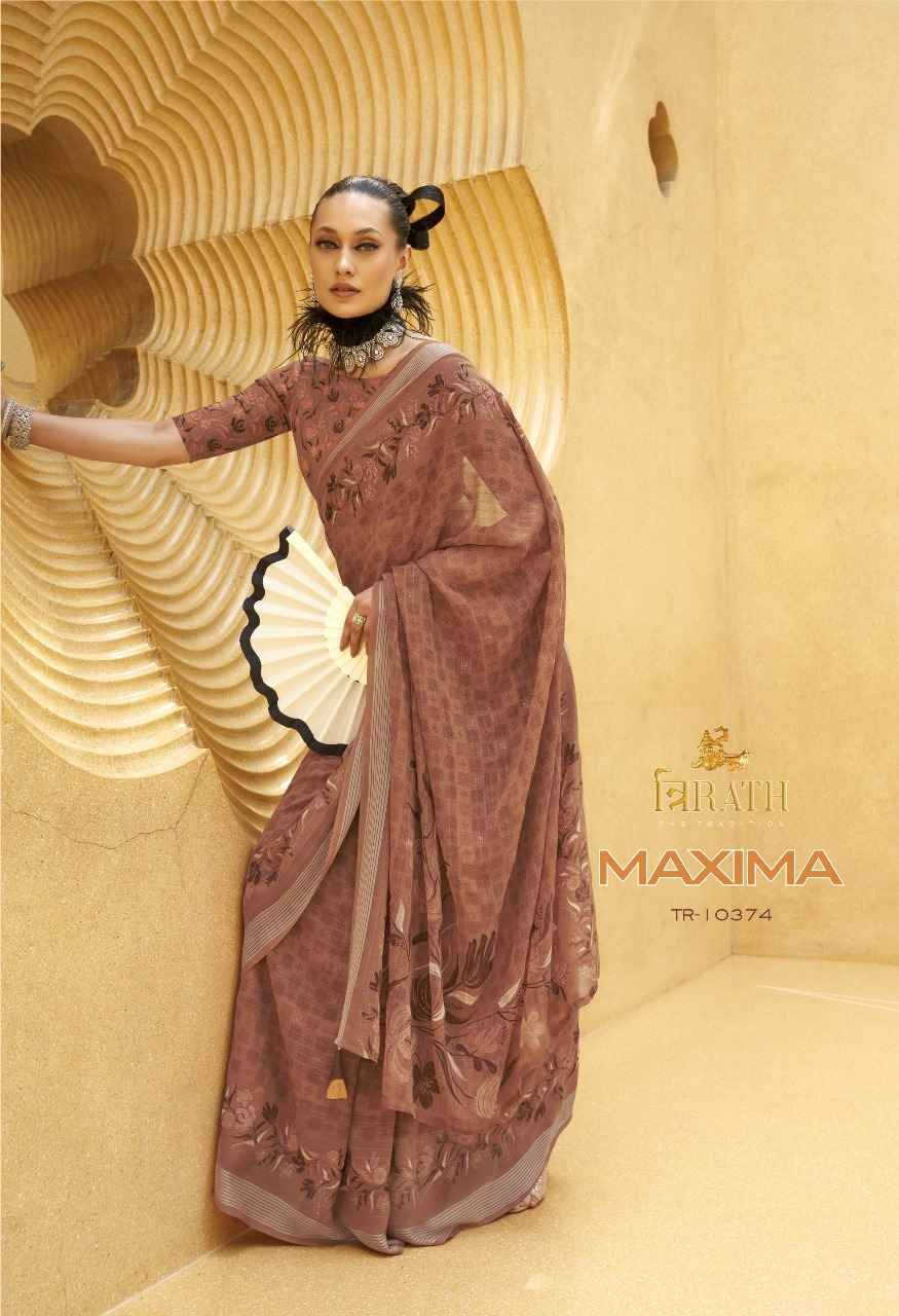 Maxima By Trirath 10374 To 10381 Series Indian Traditional Wear Collection Beautiful Stylish Fancy Colorful Party Wear & Occasional Wear Silk Sarees At Wholesale Price