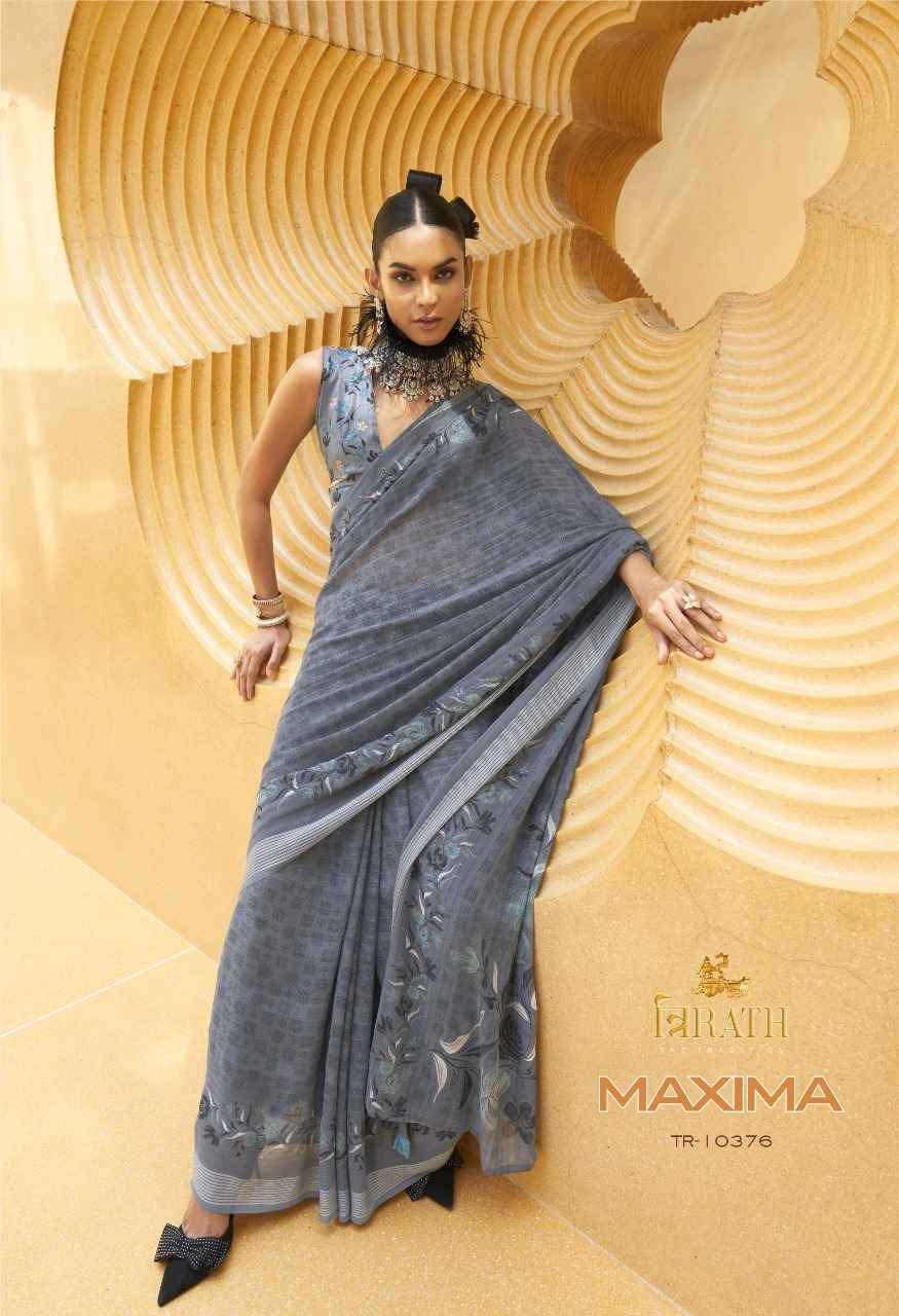 Maxima By Trirath 10374 To 10381 Series Indian Traditional Wear Collection Beautiful Stylish Fancy Colorful Party Wear & Occasional Wear Silk Sarees At Wholesale Price