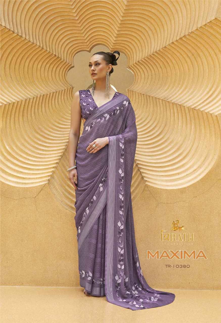 Maxima By Trirath 10374 To 10381 Series Indian Traditional Wear Collection Beautiful Stylish Fancy Colorful Party Wear & Occasional Wear Silk Sarees At Wholesale Price