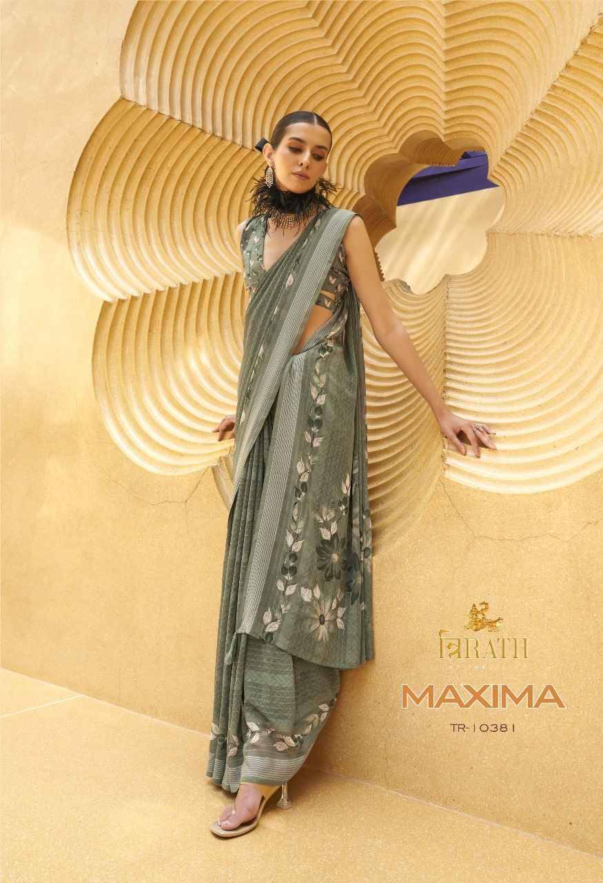 Maxima By Trirath 10374 To 10381 Series Indian Traditional Wear Collection Beautiful Stylish Fancy Colorful Party Wear & Occasional Wear Silk Sarees At Wholesale Price