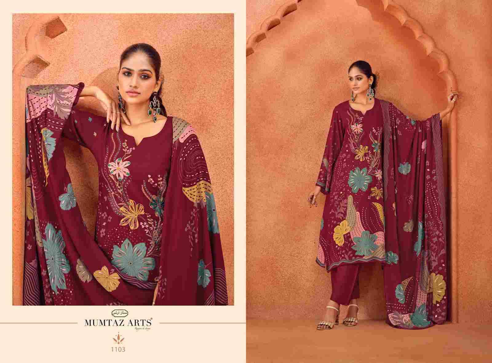 Tamanna By Mumtaz Arts 1101 To 1104 Series Beautiful Festive Suits Colorful Stylish Fancy Casual Wear & Ethnic Wear Pure Viscose Pashmina Print Dresses At Wholesale Price