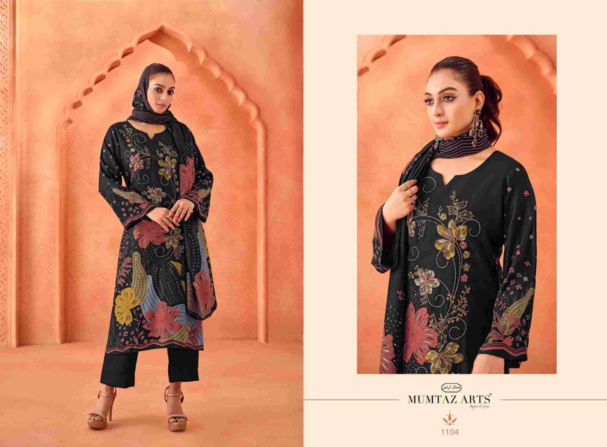 Tamanna By Mumtaz Arts 1101 To 1104 Series Beautiful Festive Suits Colorful Stylish Fancy Casual Wear & Ethnic Wear Pure Viscose Pashmina Print Dresses At Wholesale Price