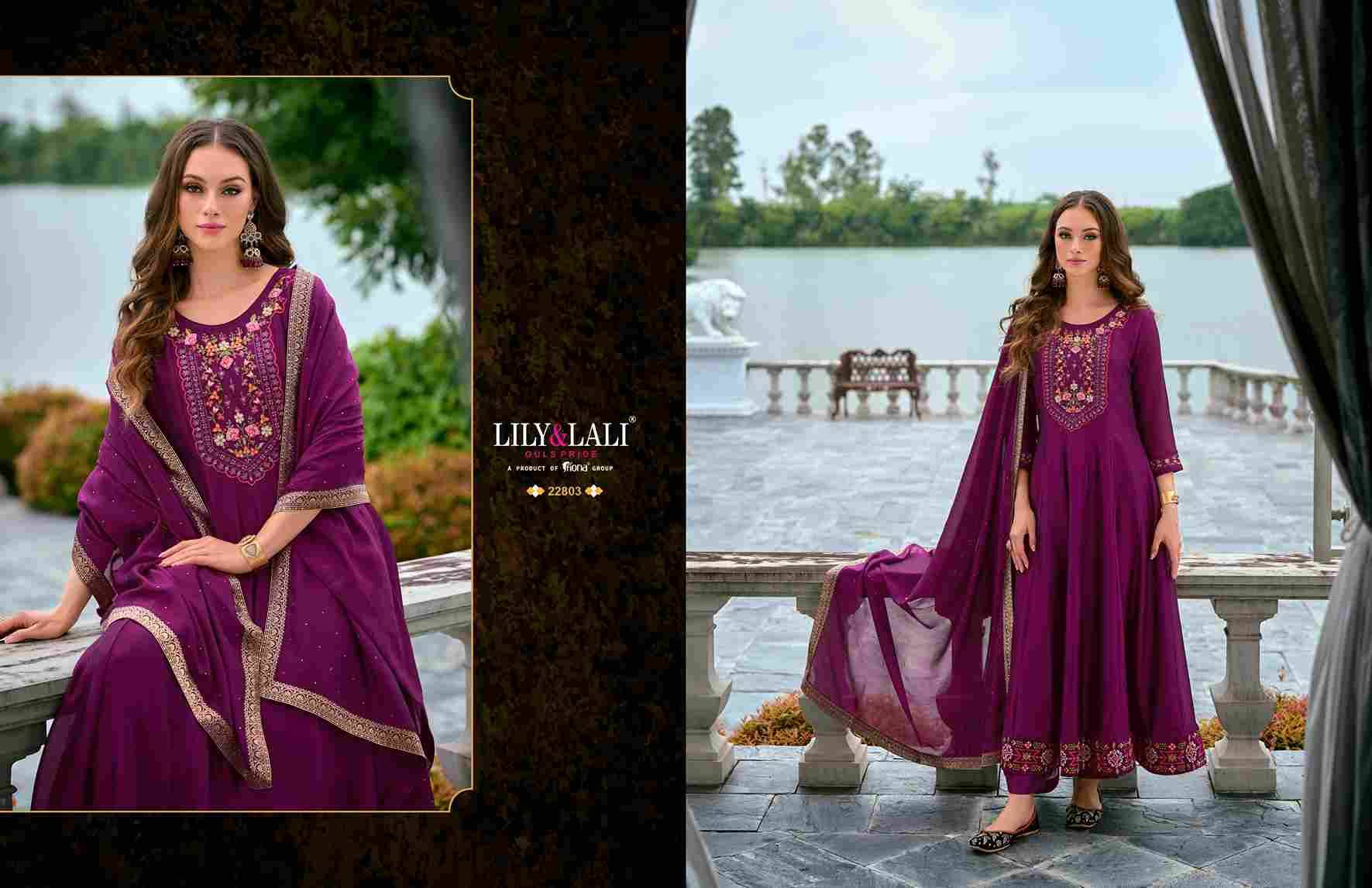 Bibbojaan Vol-2 By Lily And Lali 22801 To 22806 Series Designer Festive Festive Suits Collection Beautiful Stylish Fancy Colorful Party Wear & Occasional Wear Vichitra Silk Dresses At Wholesale Price