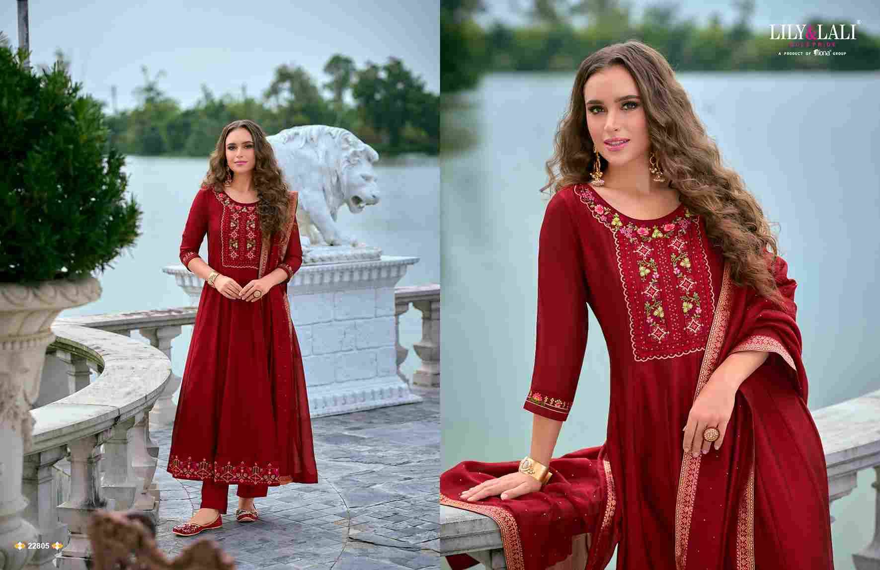 Bibbojaan Vol-2 By Lily And Lali 22801 To 22806 Series Designer Festive Festive Suits Collection Beautiful Stylish Fancy Colorful Party Wear & Occasional Wear Vichitra Silk Dresses At Wholesale Price