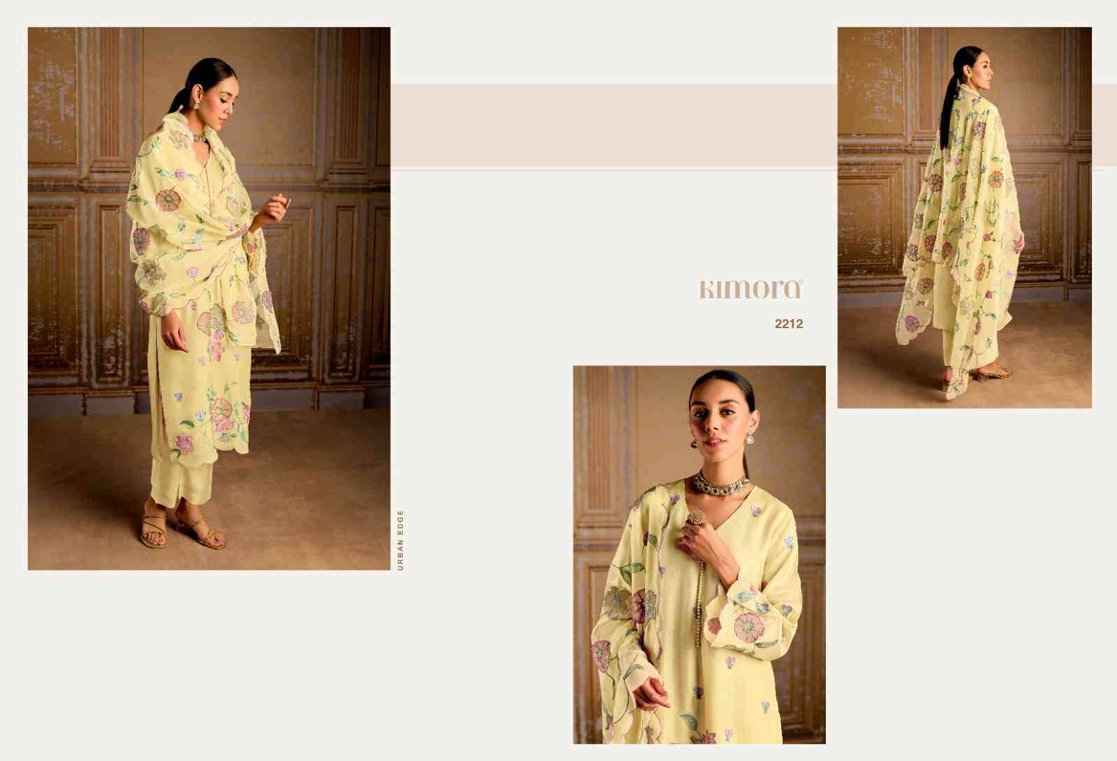 Qurbat By Kimora Fashion 2211 To 2216 Series Designer Festive Suits Collection Beautiful Stylish Fancy Colorful Party Wear & Occasional Wear Bemberg Silk Dresses At Wholesale Price