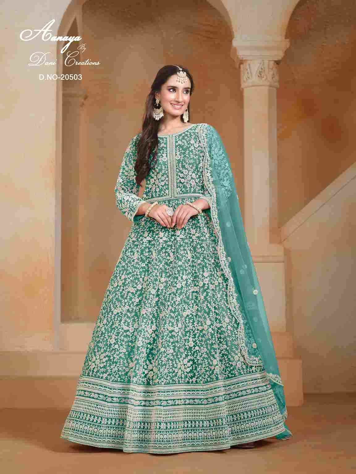 Aanaya Vol-205 By Twisha 20501 To 20504 Series Designer Stylish Fancy Colorful Beautiful Party Wear & Ethnic Wear Collection Net Gowns With Dupatta At Wholesale Price