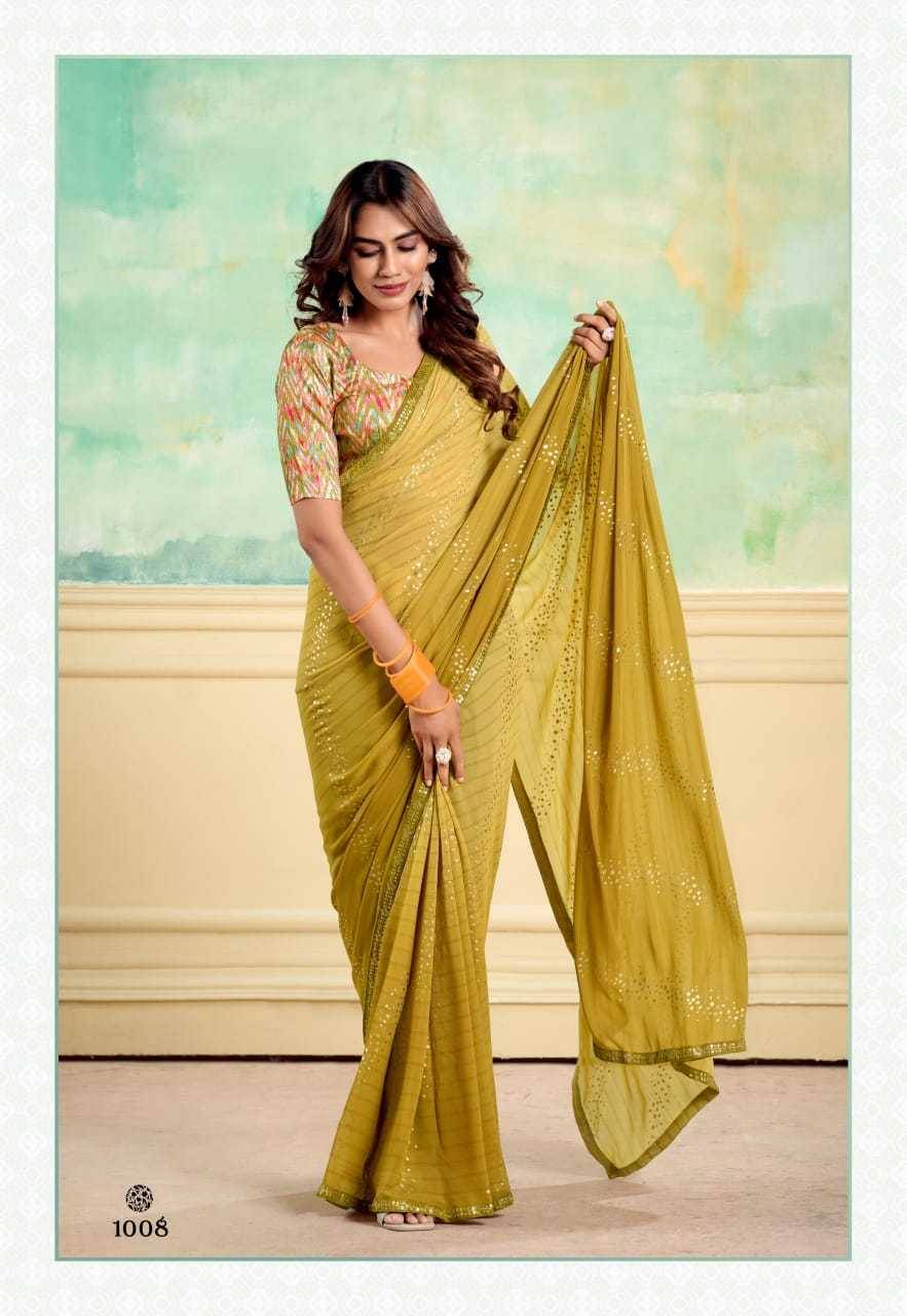 Nairobi By Stavan 1001 To 1010 Series Indian Traditional Wear Collection Beautiful Stylish Fancy Colorful Party Wear & Occasional Wear Weightless Sarees At Wholesale Price