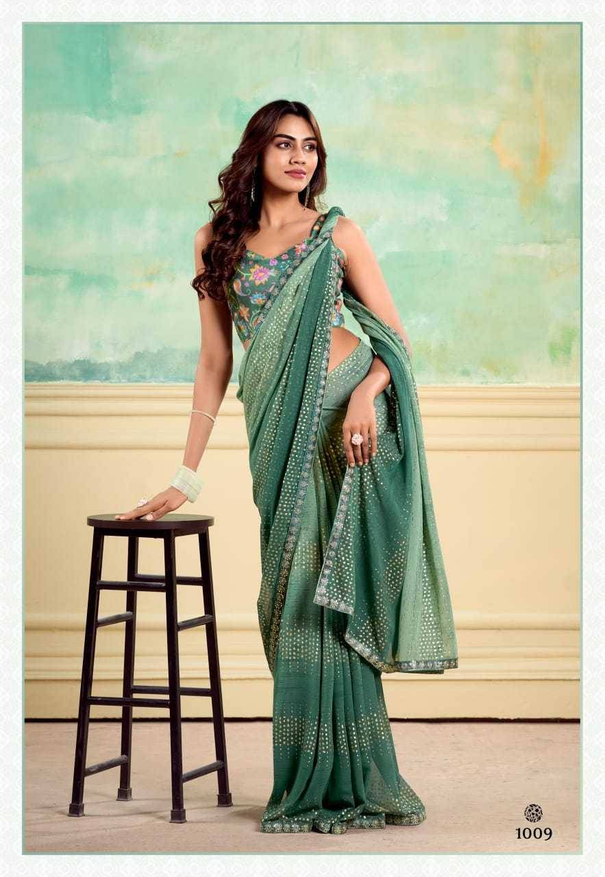 Nairobi By Stavan 1001 To 1010 Series Indian Traditional Wear Collection Beautiful Stylish Fancy Colorful Party Wear & Occasional Wear Weightless Sarees At Wholesale Price