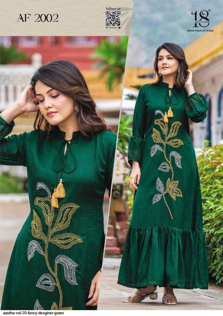 Aastha Vol-20 By 18 Attitude 2001 To 2007 Series Beautiful Stylish Fancy Colorful Casual Wear & Ethnic Wear Fancy Gowns At Wholesale Price