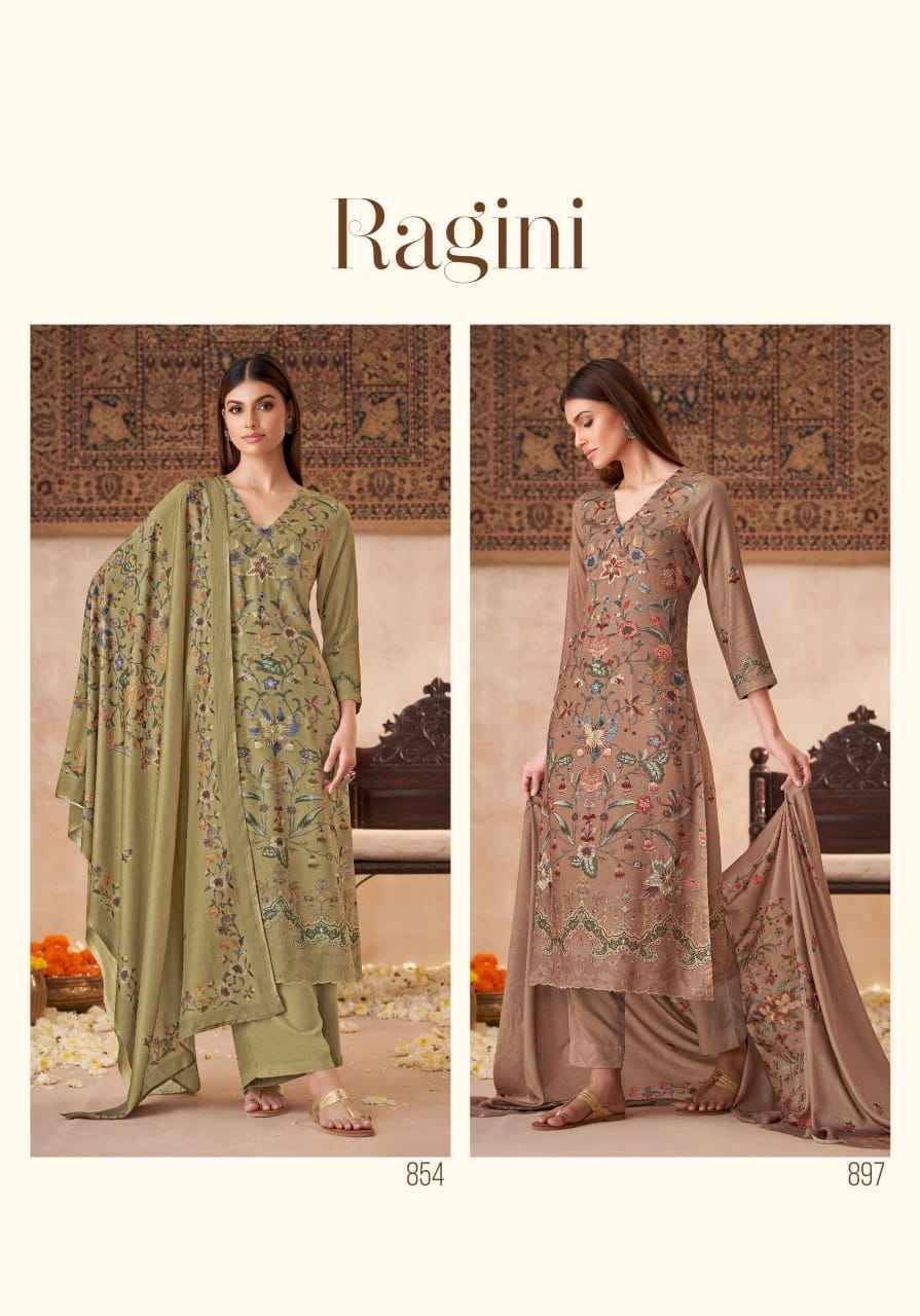 Ragini By Sahiba Fabrics Beautiful Festive Suits Stylish Fancy Colorful Casual Wear & Ethnic Wear Staple Twill Dresses At Wholesale Price