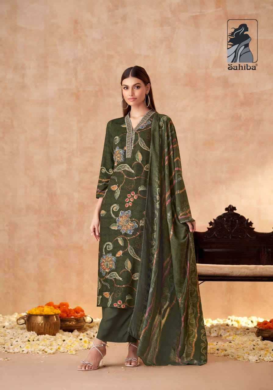 Sibra By Sahiba Fabrics Beautiful Festive Suits Stylish Fancy Colorful Casual Wear & Ethnic Wear Staple Twill Dresses At Wholesale Price