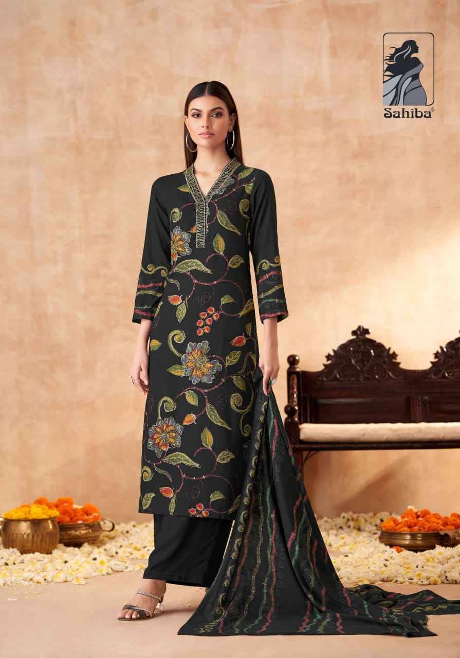 Sibra By Sahiba Fabrics Beautiful Festive Suits Stylish Fancy Colorful Casual Wear & Ethnic Wear Staple Twill Dresses At Wholesale Price