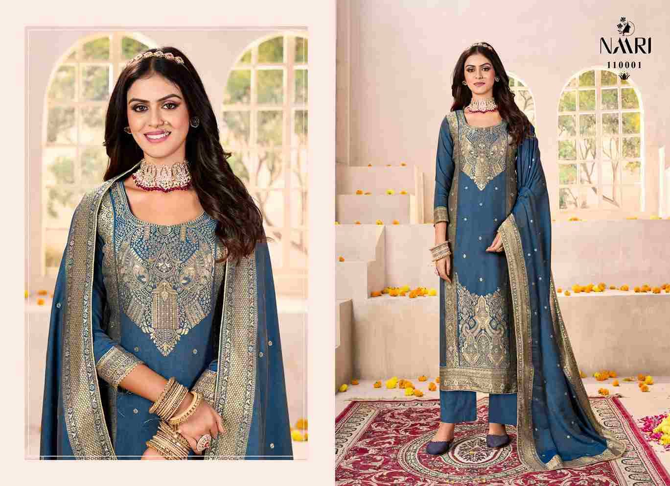 Gul Raas By Naari 110001 To 110004 Series Beautiful Festive Suits Stylish Fancy Colorful Casual Wear & Ethnic Wear Pashmina Jacquard Dresses At Wholesale Price