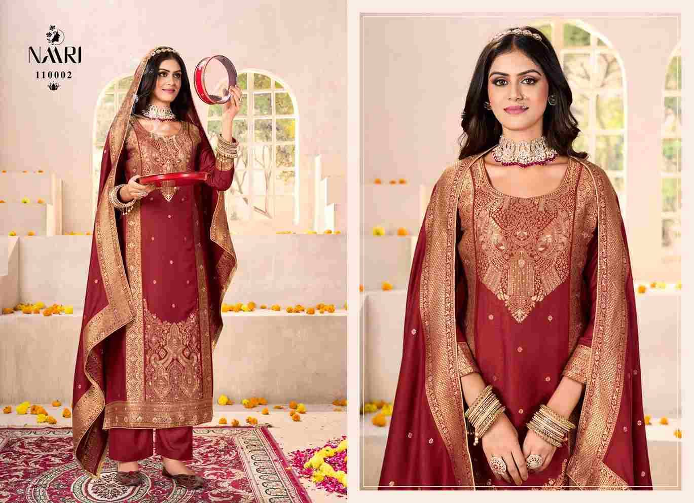 Gul Raas By Naari 110001 To 110004 Series Beautiful Festive Suits Stylish Fancy Colorful Casual Wear & Ethnic Wear Pashmina Jacquard Dresses At Wholesale Price