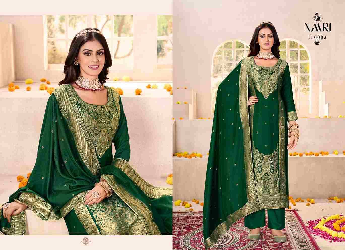 Gul Raas By Naari 110001 To 110004 Series Beautiful Festive Suits Stylish Fancy Colorful Casual Wear & Ethnic Wear Pashmina Jacquard Dresses At Wholesale Price