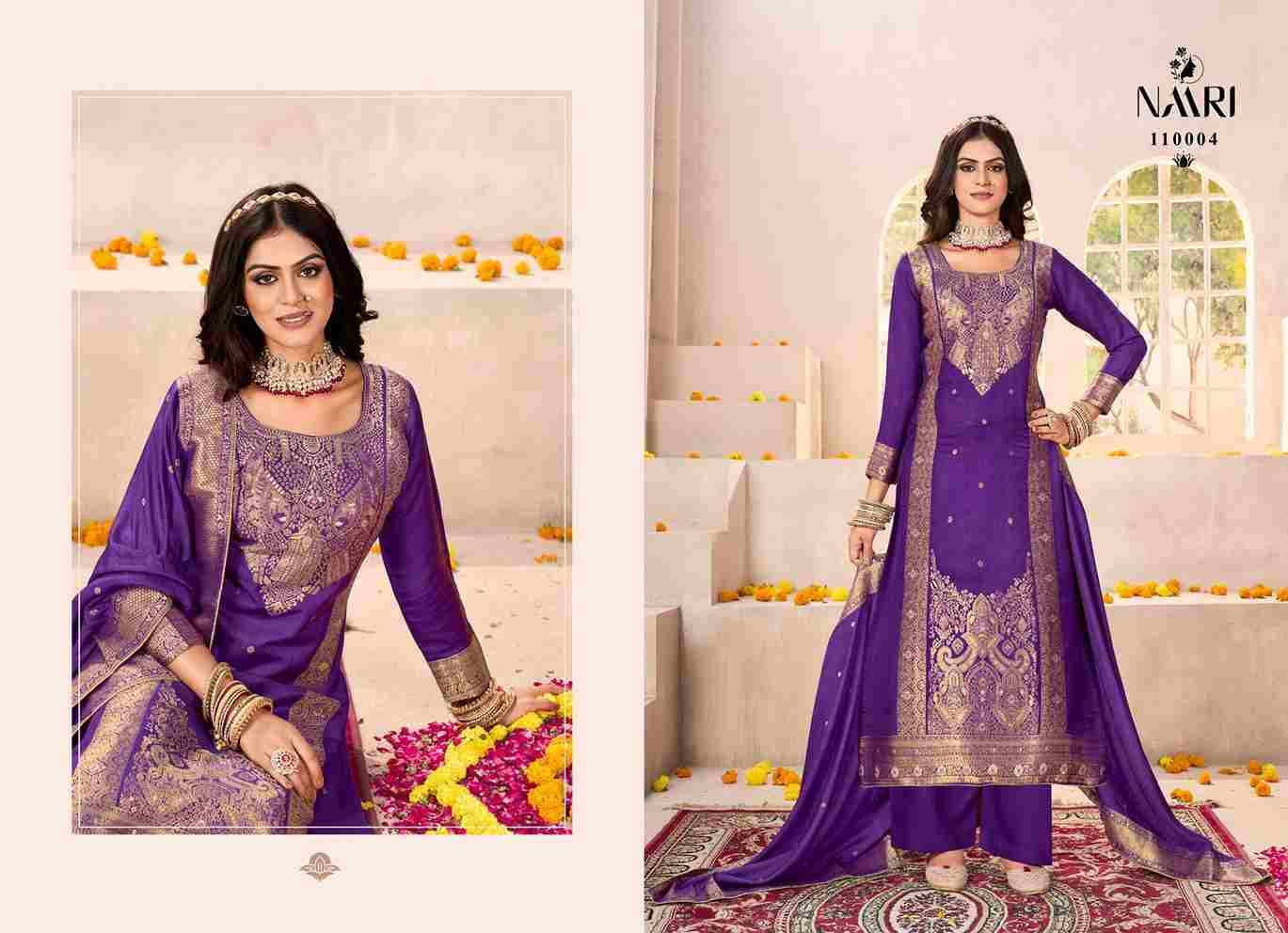 Gul Raas By Naari 110001 To 110004 Series Beautiful Festive Suits Stylish Fancy Colorful Casual Wear & Ethnic Wear Pashmina Jacquard Dresses At Wholesale Price