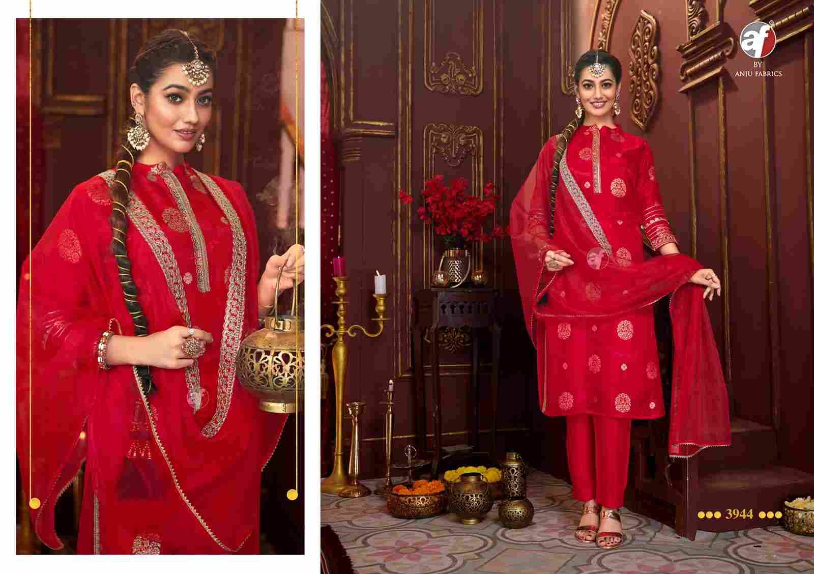 Bandhan Vol-4 By Anju Fabrics 3941 To 3945 Series Beautiful Festive Suits Colorful Stylish Fancy Casual Wear & Ethnic Wear Doal Silk Jacquard Dresses At Wholesale Price