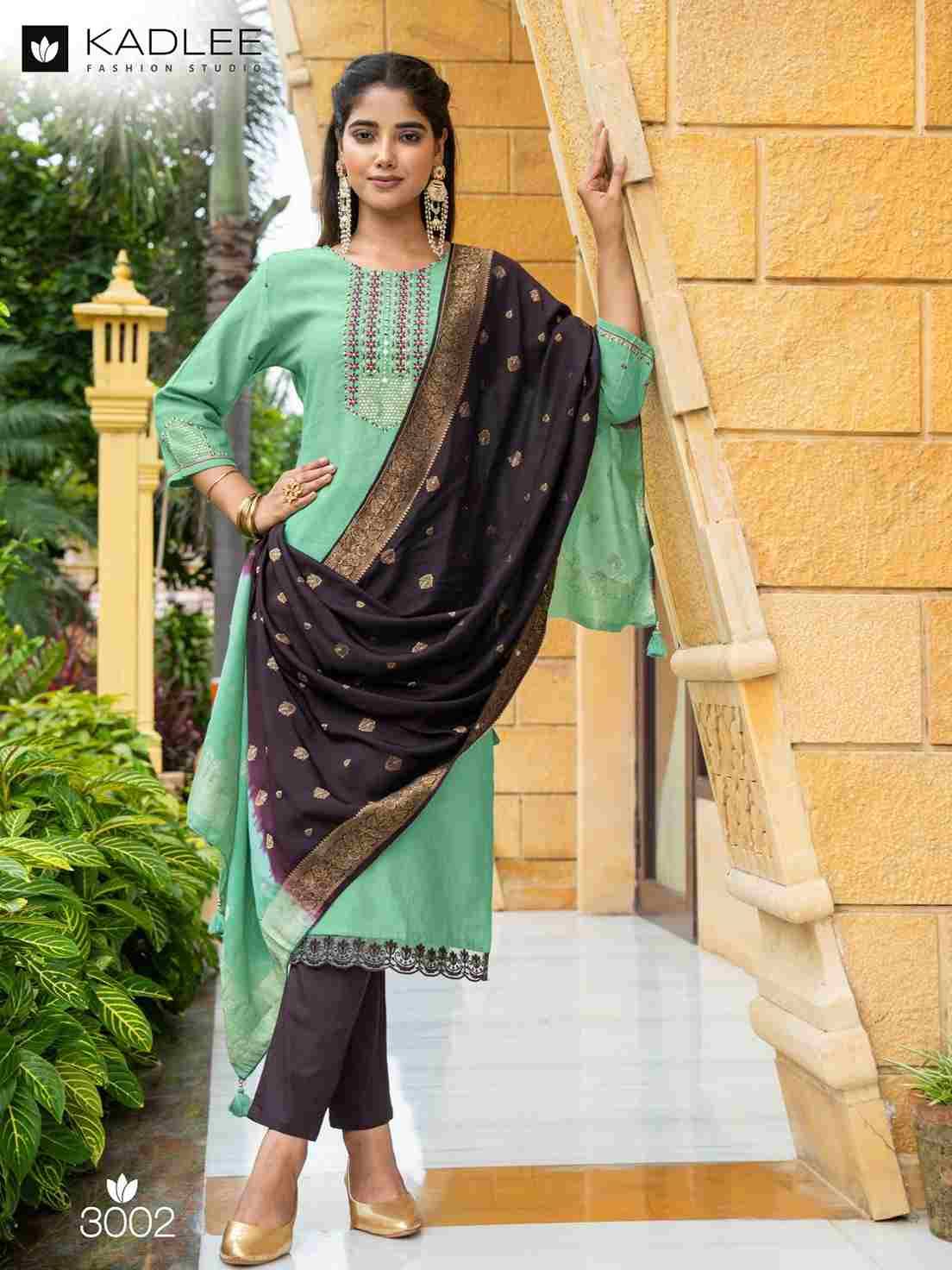 Bahaar By Kadlee 1001 To 1006 Series Beautiful Festive Suits Colorful Stylish Fancy Casual Wear & Ethnic Wear Viscose Dresses At Wholesale Price