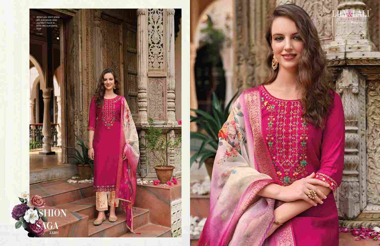 Meenakari Vol-4 By Lily And Lali 23201 To 23206 Series Beautiful Summer Collection Anarkali Suits Stylish Fancy Colorful Casual Wear & Ethnic Wear Viscose Jacquard Embroidered Dresses At Wholesale Price