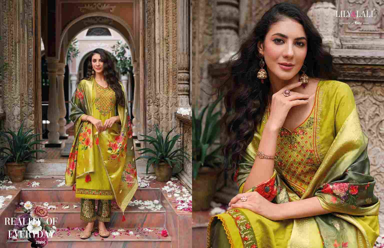 Meenakari Vol-4 By Lily And Lali 23201 To 23206 Series Beautiful Summer Collection Anarkali Suits Stylish Fancy Colorful Casual Wear & Ethnic Wear Viscose Jacquard Embroidered Dresses At Wholesale Price