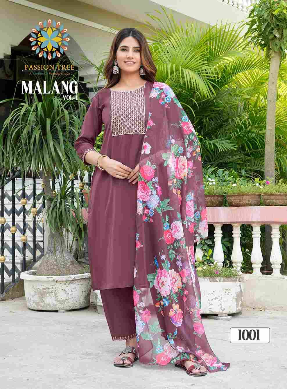 Malang Vol-1 By Passion Tree 1001 To 1008 Series Beautiful Suits Colorful Stylish Fancy Casual Wear & Ethnic Wear Silk Print Dresses At Wholesale Price