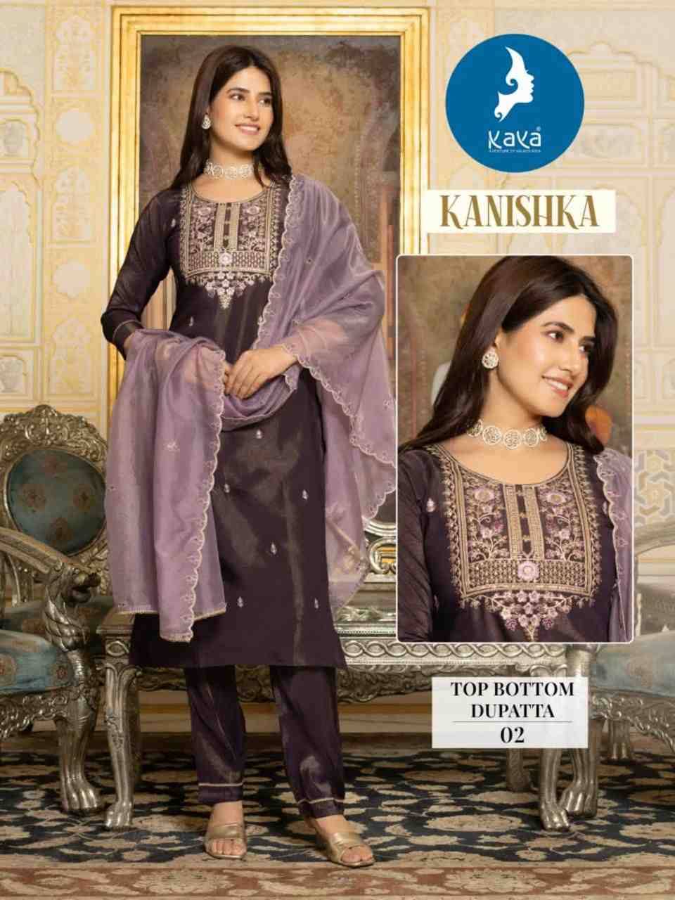 Kanishka By Kaya 01 To 06 Series Designer Stylish Fancy Colorful Beautiful Party Wear & Ethnic Wear Collection Tissue Shimmer Dresses At Wholesale Price