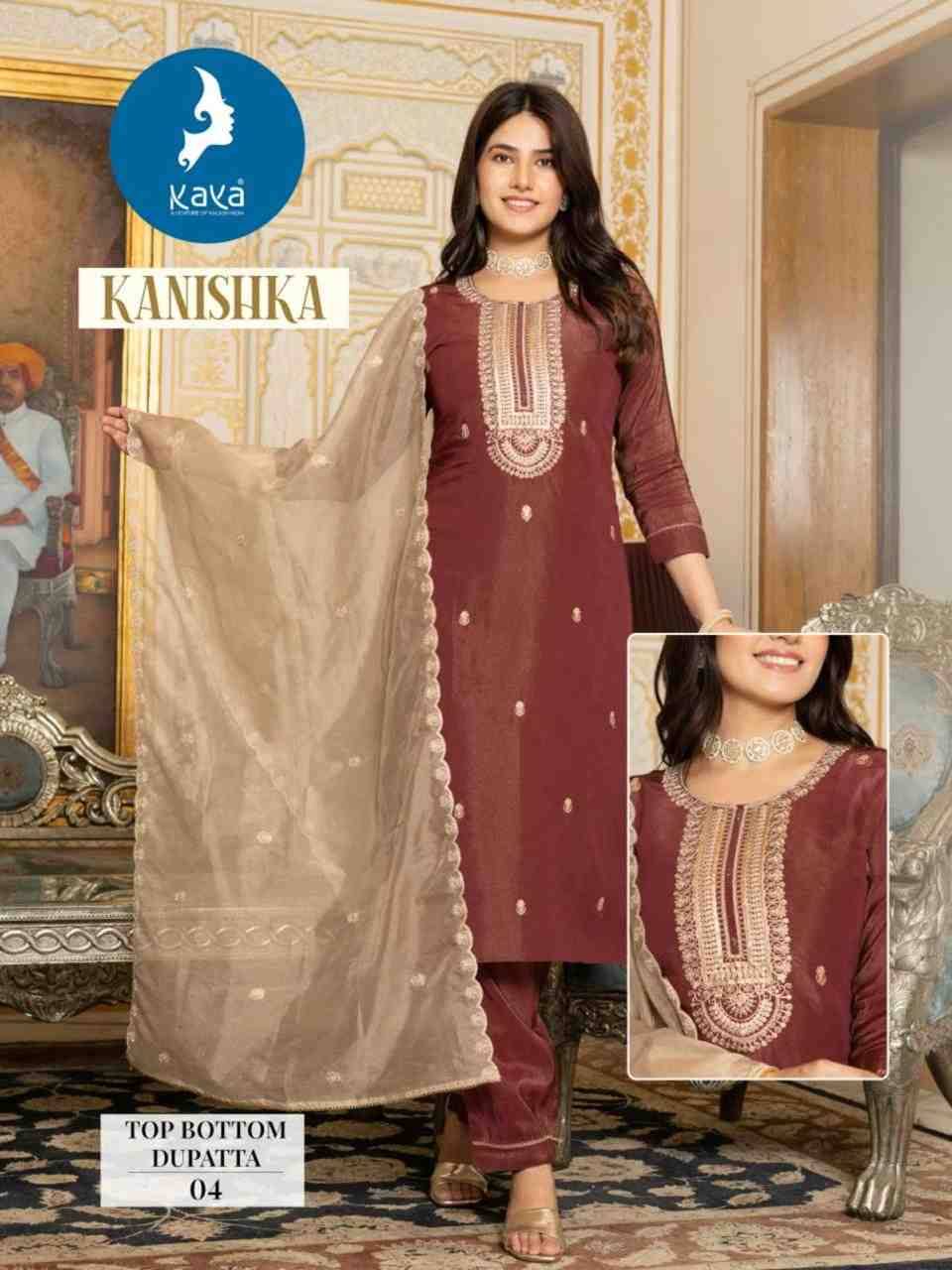 Kanishka By Kaya 01 To 06 Series Designer Stylish Fancy Colorful Beautiful Party Wear & Ethnic Wear Collection Tissue Shimmer Dresses At Wholesale Price