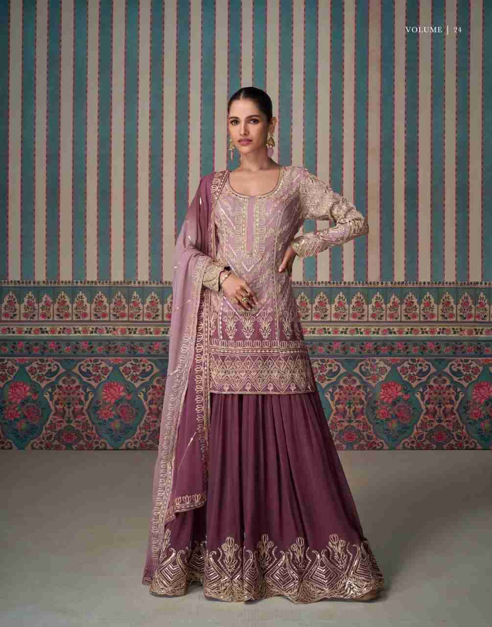 Nikhaar By Sayuri 5624 To 5625 Series Beautiful Stylish Suits Fancy Colorful Casual Wear & Ethnic Wear & Ready To Wear Heavy Georgette Dresses At Wholesale Price