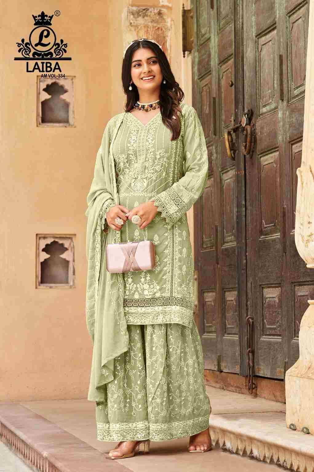 AM Vol-334 By Laiba 334-A To 334-C Series Beautiful Pakistani Suits Colorful Stylish Fancy Casual Wear & Ethnic Wear Pure Organza Embroidered Dresses At Wholesale Price