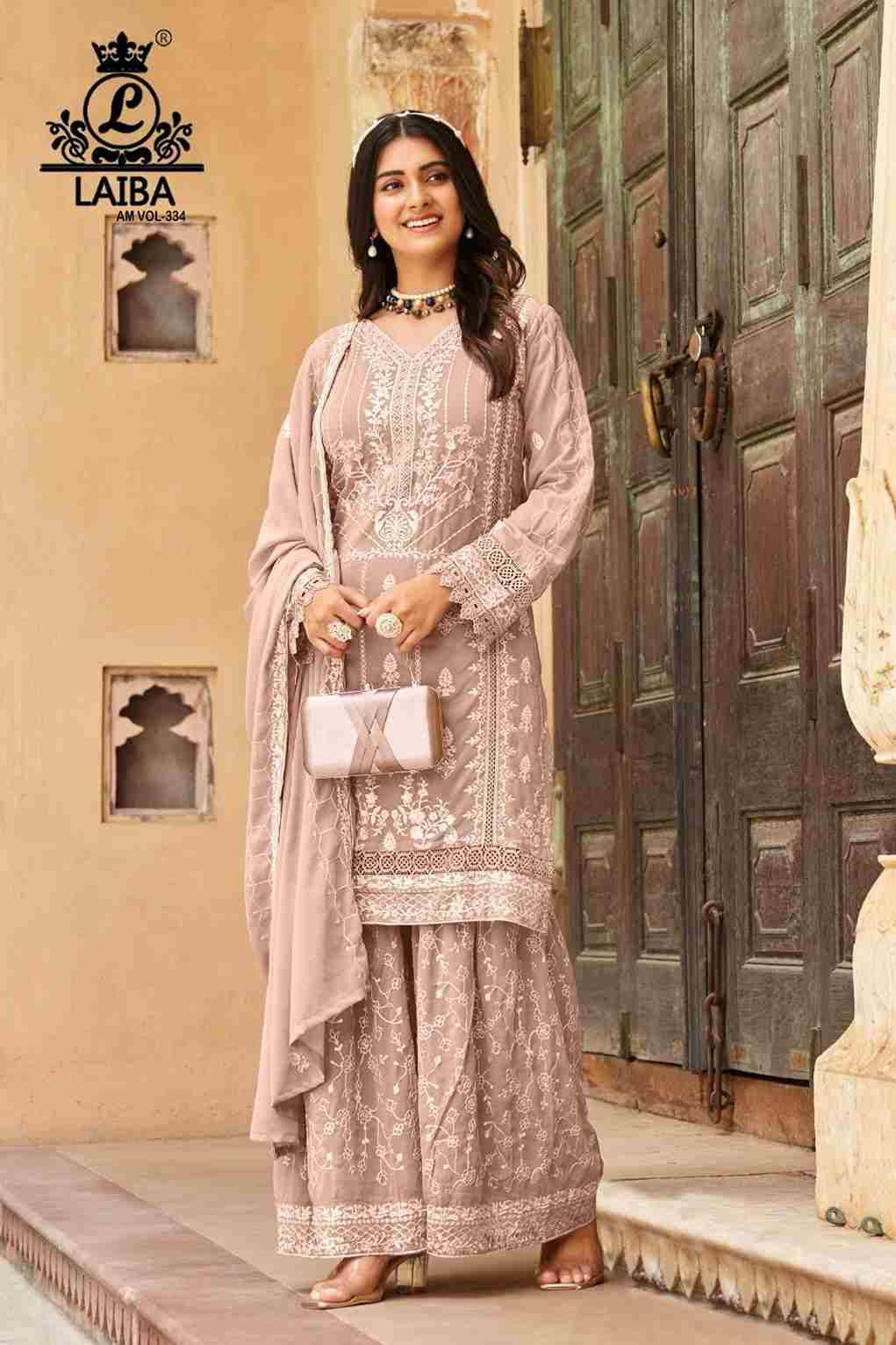 AM Vol-334 By Laiba 334-A To 334-C Series Beautiful Pakistani Suits Colorful Stylish Fancy Casual Wear & Ethnic Wear Pure Organza Embroidered Dresses At Wholesale Price