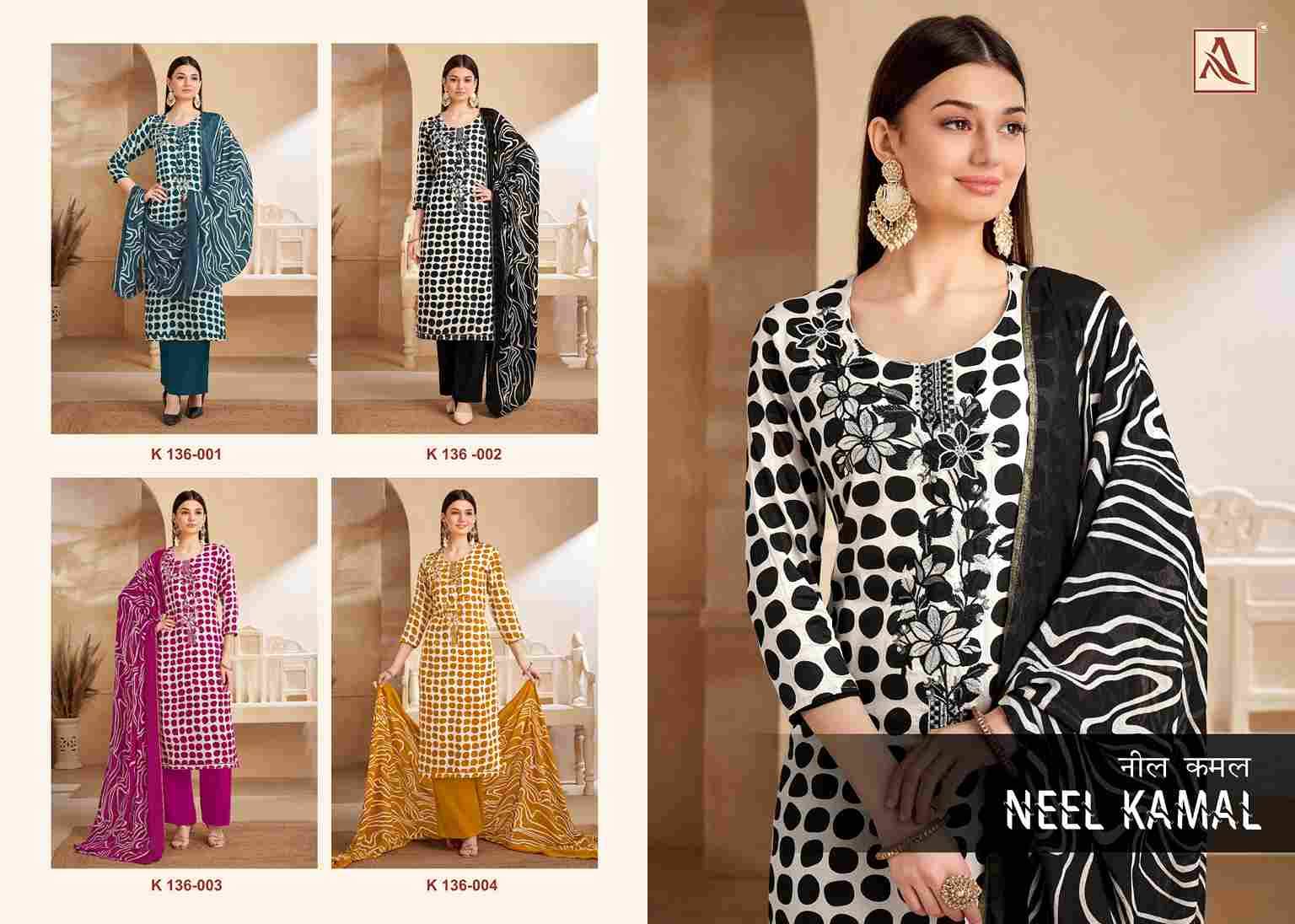 Neel Kamal By Alok Suit 136-001 To 136-004 Series Designer Winter Suits Collection Beautiful Stylish Fancy Colorful Party Wear & Winter Wear Jam Printed Dresses At Wholesale Price