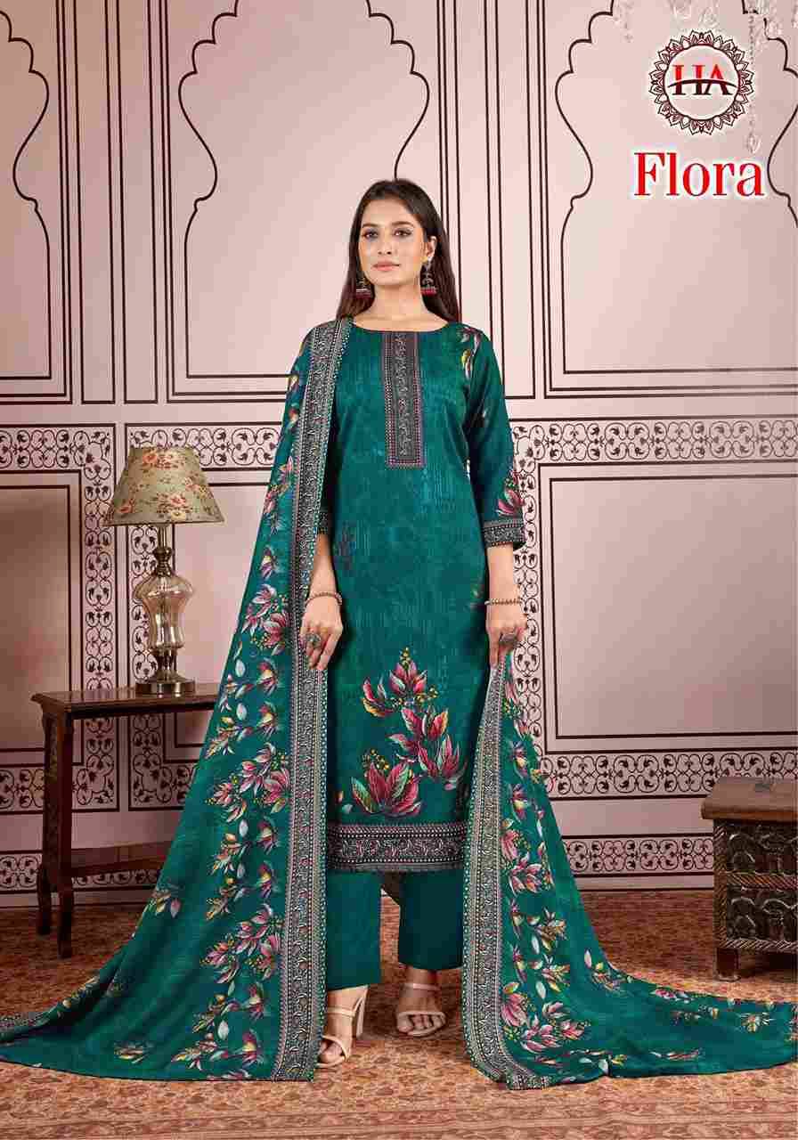 Flora By Harshit Fashion Hub 958-001 To 958-008 Series Beautiful Festive Suits Stylish Fancy Colorful Casual Wear & Ethnic Wear Pure Pashmina Print Dresses At Wholesale Price