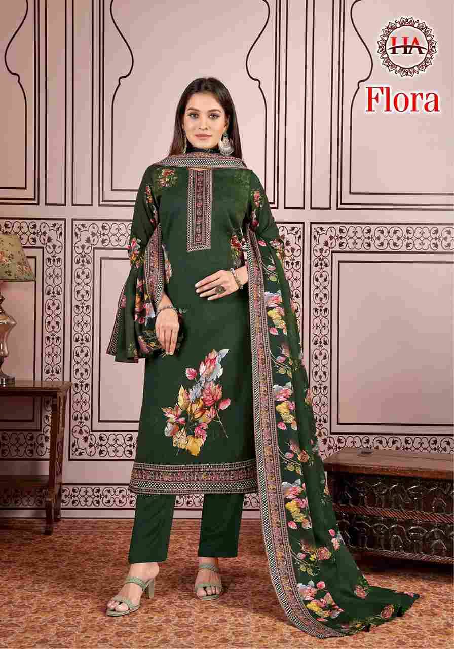 Flora By Harshit Fashion Hub 958-001 To 958-008 Series Beautiful Festive Suits Stylish Fancy Colorful Casual Wear & Ethnic Wear Pure Pashmina Print Dresses At Wholesale Price