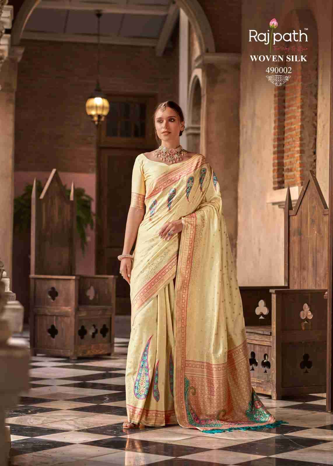 Pihu Silk By Rajpath 490001 To 490006 Series Indian Traditional Wear Collection Beautiful Stylish Fancy Colorful Party Wear & Occasional Wear Soft Silk Sarees At Wholesale Price