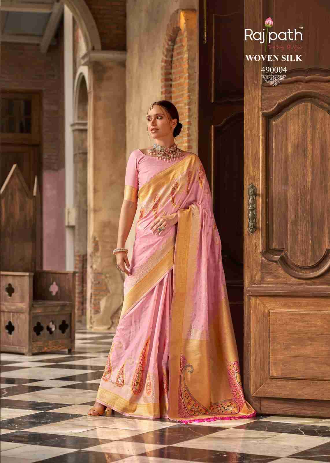 Pihu Silk By Rajpath 490001 To 490006 Series Indian Traditional Wear Collection Beautiful Stylish Fancy Colorful Party Wear & Occasional Wear Soft Silk Sarees At Wholesale Price