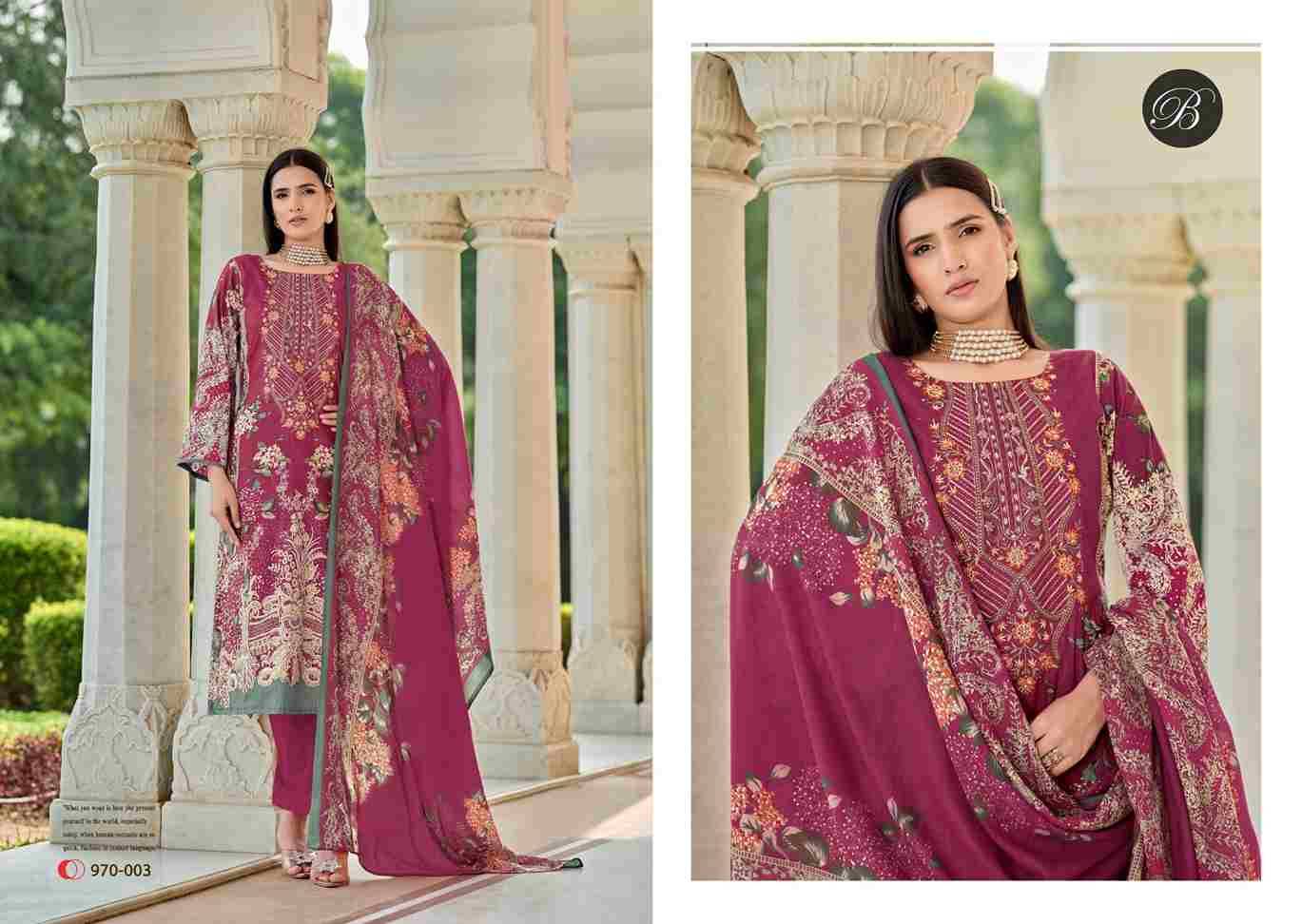 Naira Vol-74 By Belliza 970-001 To 970-008 Series Beautiful Festive Suits Stylish Fancy Colorful Casual Wear & Ethnic Wear Pure Cotton Print Dresses At Wholesale Price