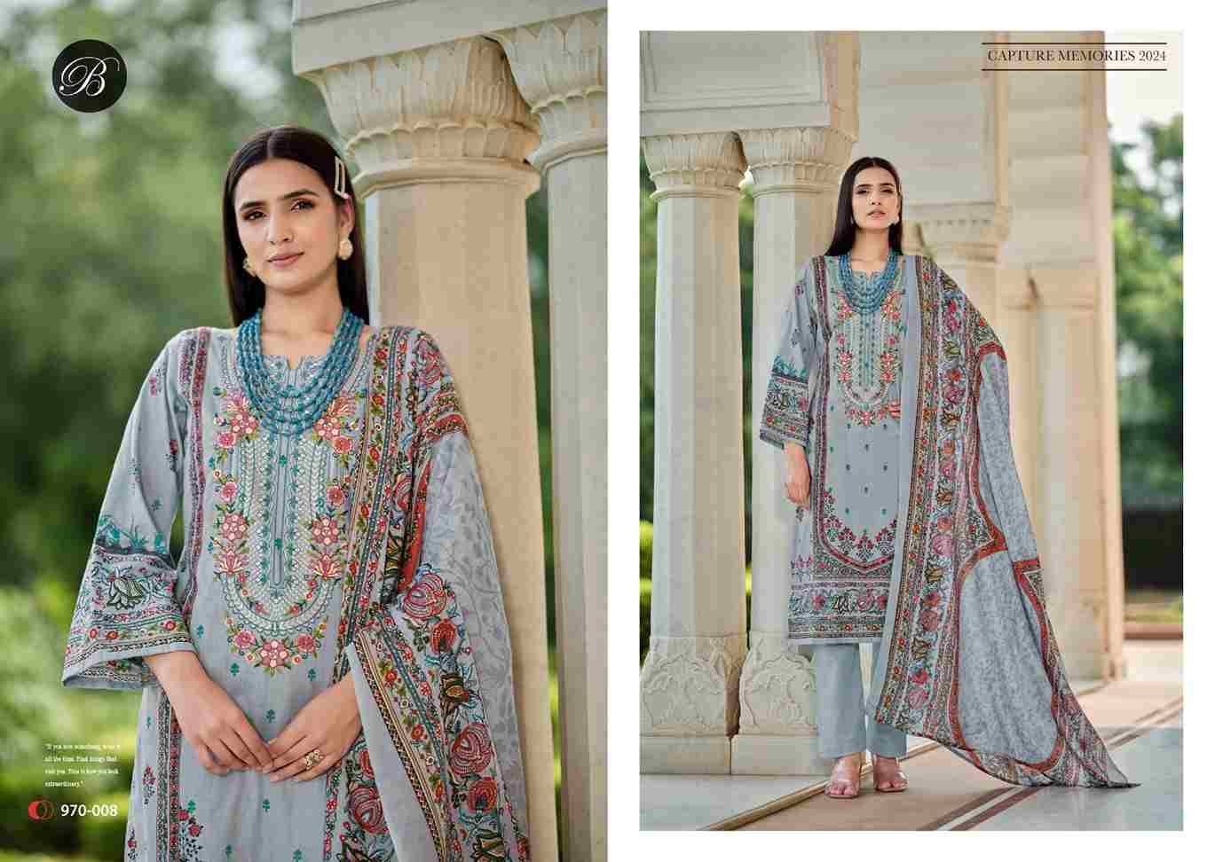 Naira Vol-74 By Belliza 970-001 To 970-008 Series Beautiful Festive Suits Stylish Fancy Colorful Casual Wear & Ethnic Wear Pure Cotton Print Dresses At Wholesale Price