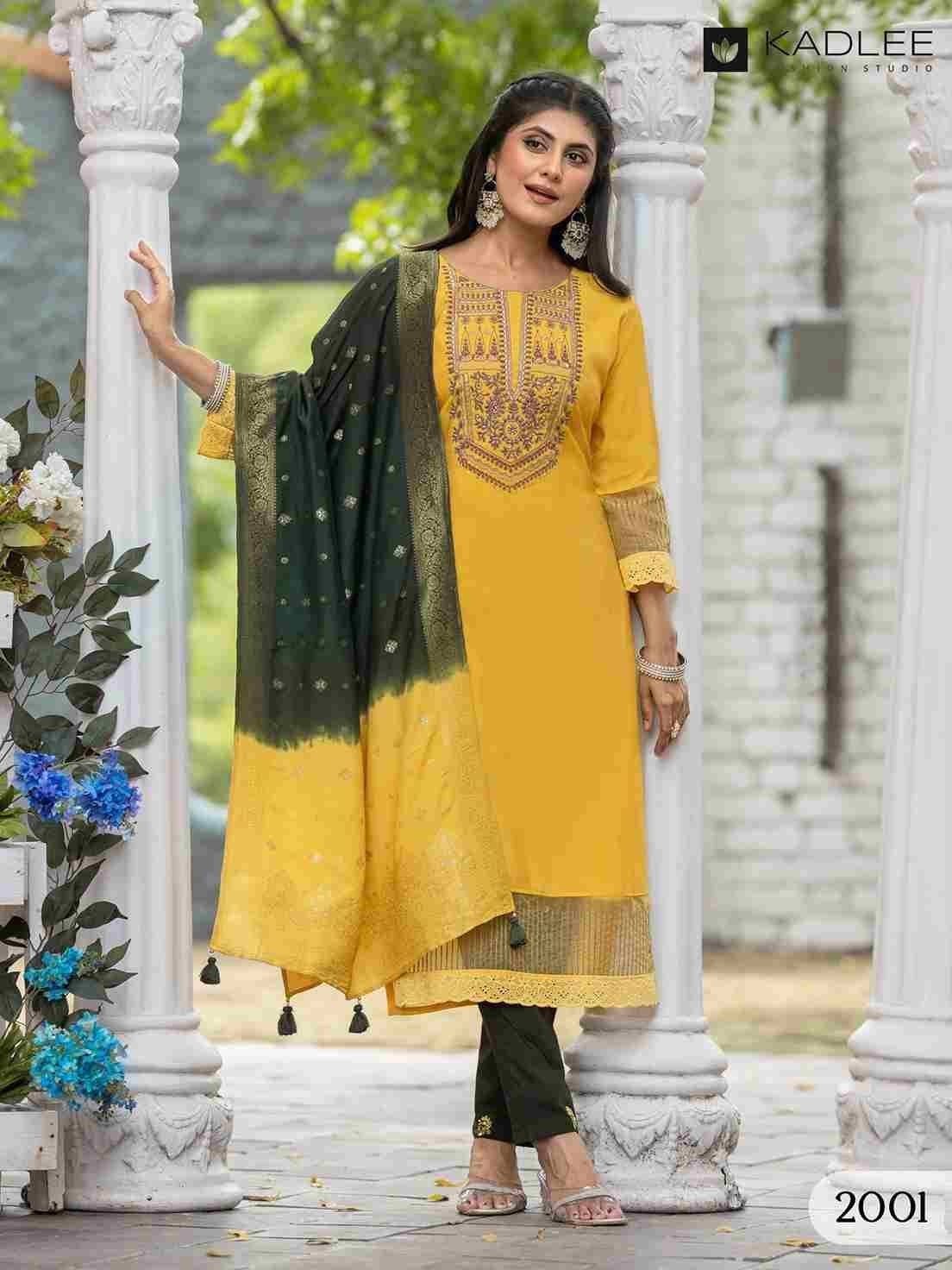 Nimaya By Kadlee 2001 To 2005 Series Beautiful Stylish Fancy Colorful Casual Wear & Ethnic Wear Collection Shimmer With Work Dresses At Wholesale Price