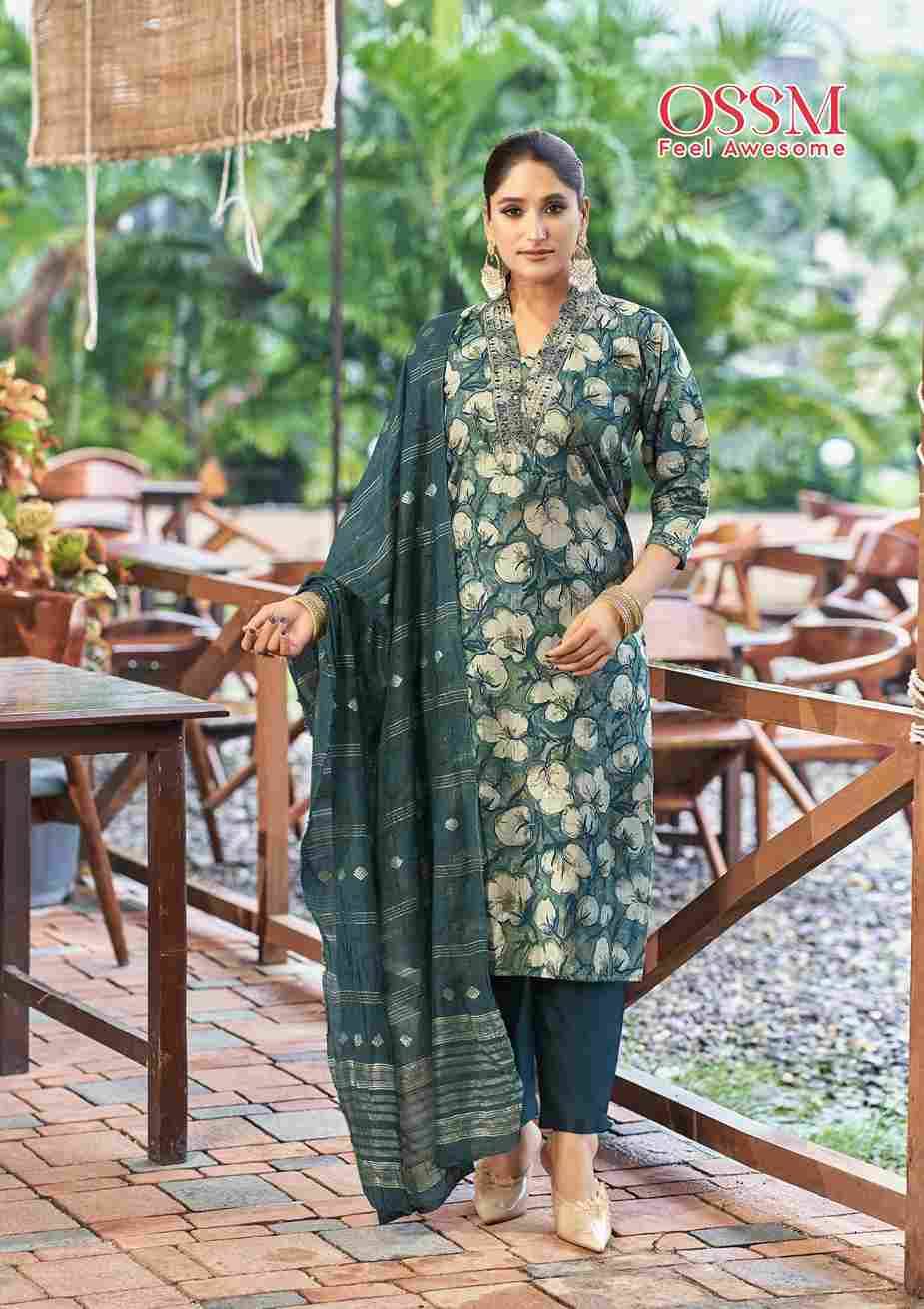 Muskan Vol-6 By Ossm 1001 To 1006 Series Designer Festive Suits Collection Beautiful Stylish Fancy Colorful Party Wear & Occasional Wear Silk Dresses At Wholesale Price