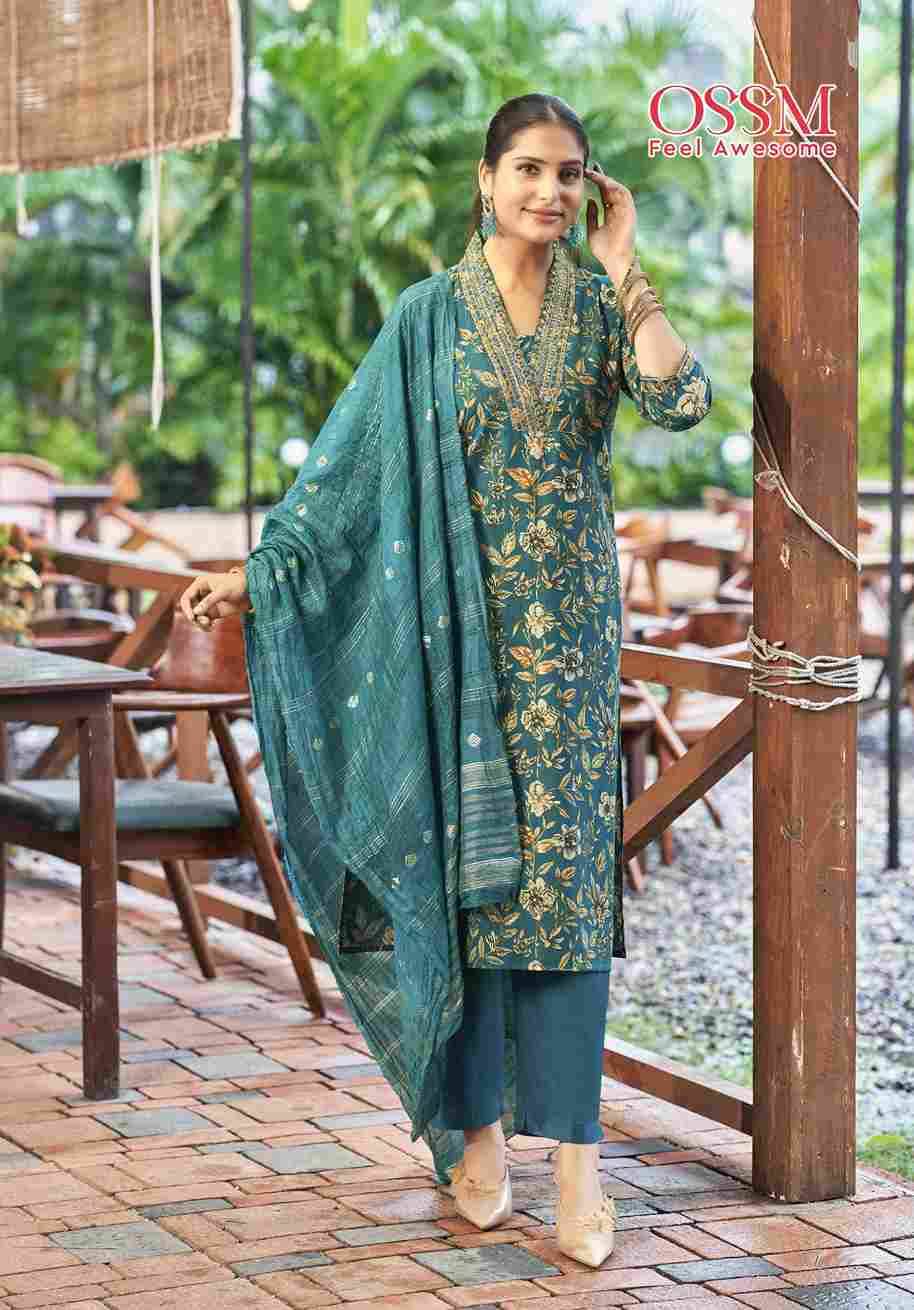 Muskan Vol-6 By Ossm 1001 To 1006 Series Designer Festive Suits Collection Beautiful Stylish Fancy Colorful Party Wear & Occasional Wear Silk Dresses At Wholesale Price