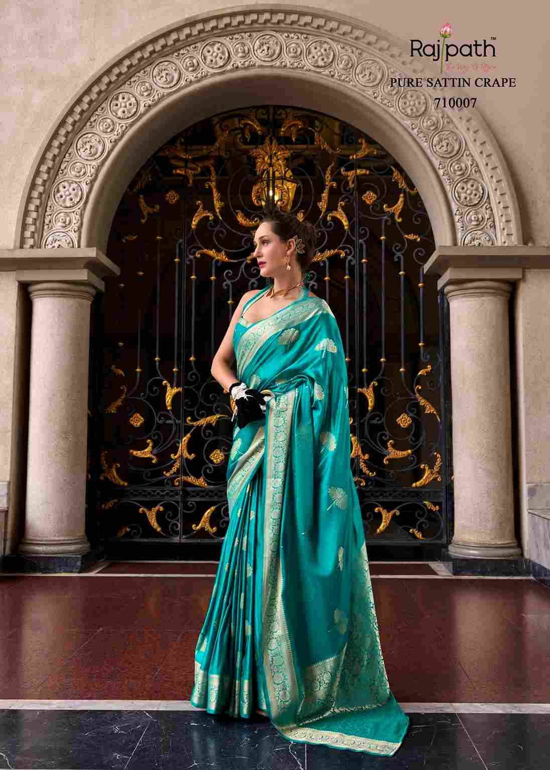 Mungha Silk By Rajpath 710001 To 710008 Series Indian Traditional Wear Collection Beautiful Stylish Fancy Colorful Party Wear & Occasional Wear Satin Silk Sarees At Wholesale Price