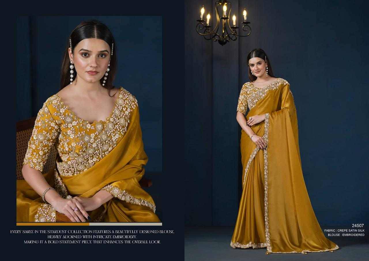 Stardust By Mohmanthan Indian Traditional Wear Collection Beautiful Stylish Fancy Colorful Party Wear & Occasional Wear Fancy Sarees At Wholesale Price