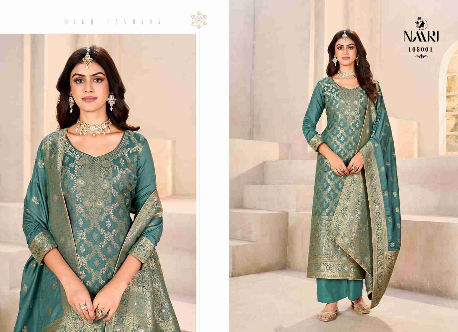 Gulshan By Naari 108001 To 108004 Series Beautiful Festive Suits Stylish Fancy Colorful Casual Wear & Ethnic Wear Pashmina Jacquard Dresses At Wholesale Price