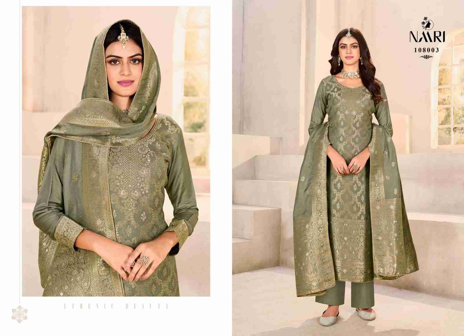 Gulshan By Naari 108001 To 108004 Series Beautiful Festive Suits Stylish Fancy Colorful Casual Wear & Ethnic Wear Pashmina Jacquard Dresses At Wholesale Price