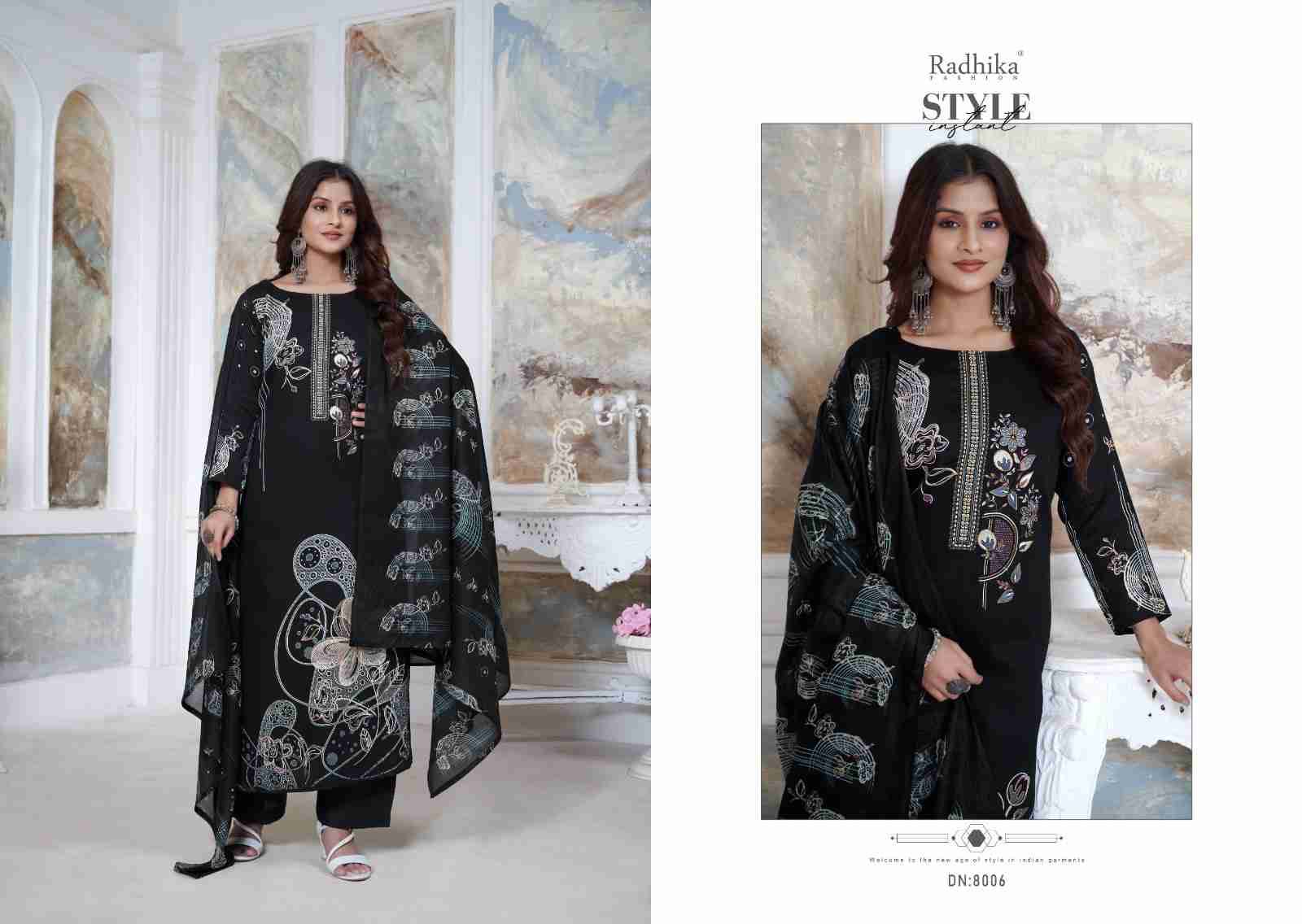 Gulzar By Azara 8001 To 8006 Series Beautiful Festive Suits Stylish Fancy Colorful Casual Wear & Ethnic Wear Jam Cotton Dresses At Wholesale Price