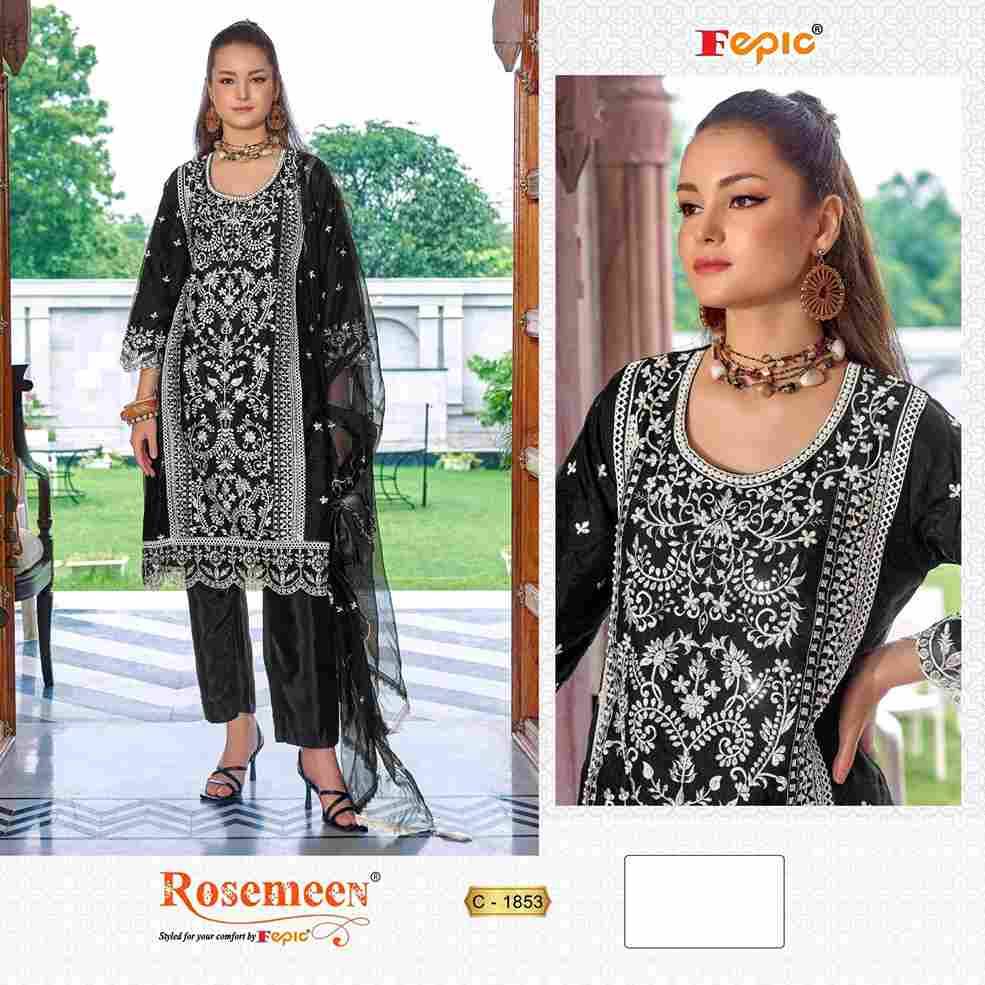 Fepic 1853 Colours By Fepic 1853-A To 1853-B Series Beautiful Pakistani Suits Colorful Stylish Fancy Casual Wear & Ethnic Wear Organza Embroidered Dresses At Wholesale Price