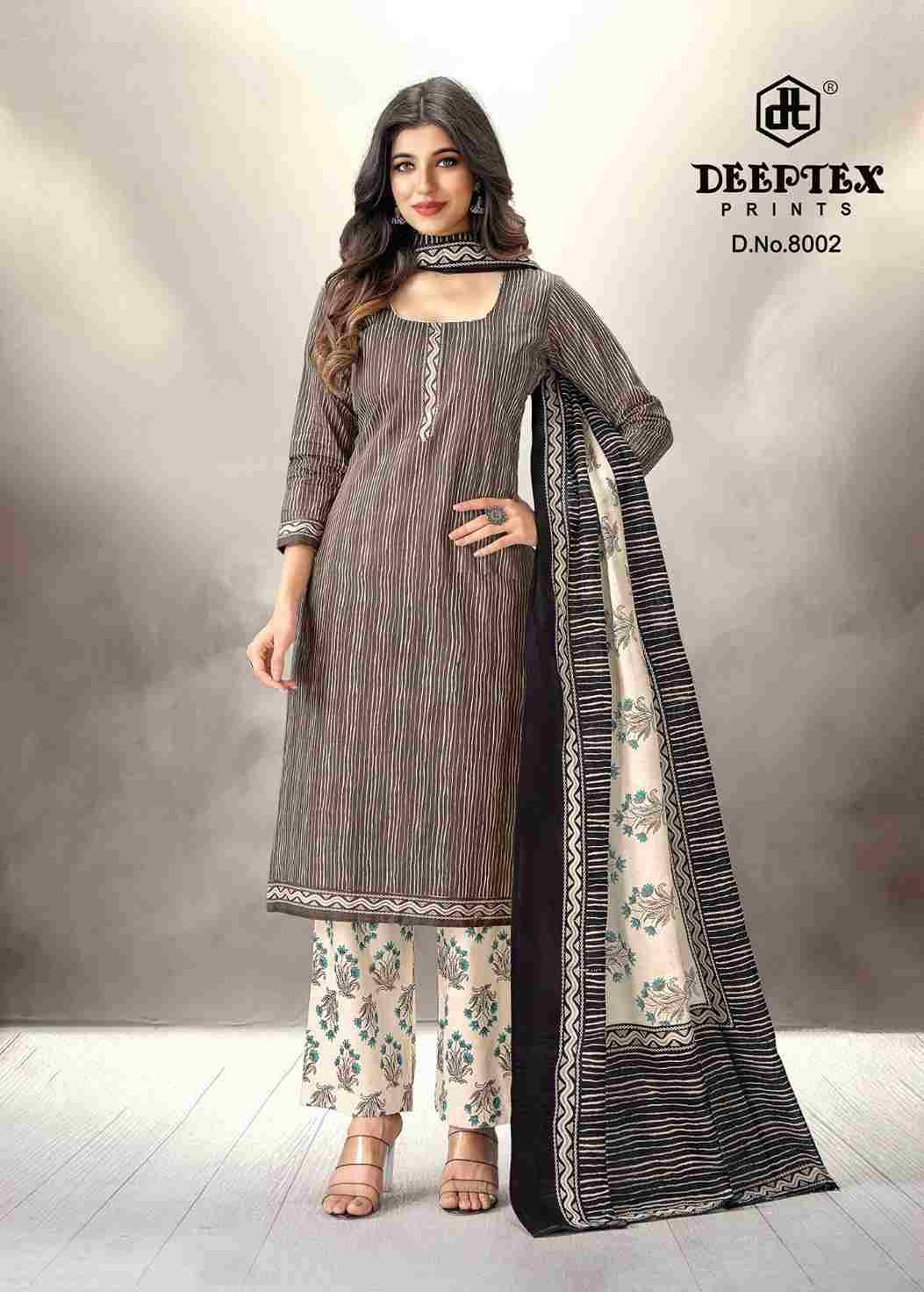 Aaliza Vol-8 By Deeptex Prints 8001 To 8010 Series Beautiful Festive Suits Stylish Fancy Colorful Casual Wear & Ethnic Wear Cotton Print Dresses At Wholesale Price